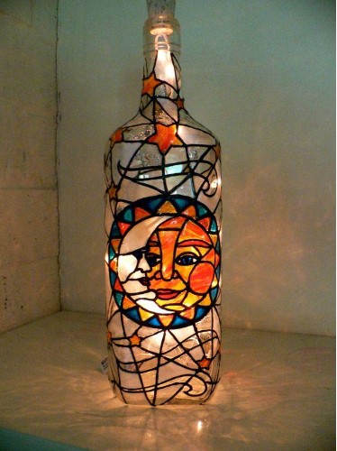 Easy glass deals bottle painting designs